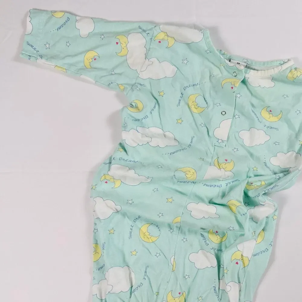Vintage Sweet Dreams 100% Cotton Gender Neutral Sleep Sack Sz OS